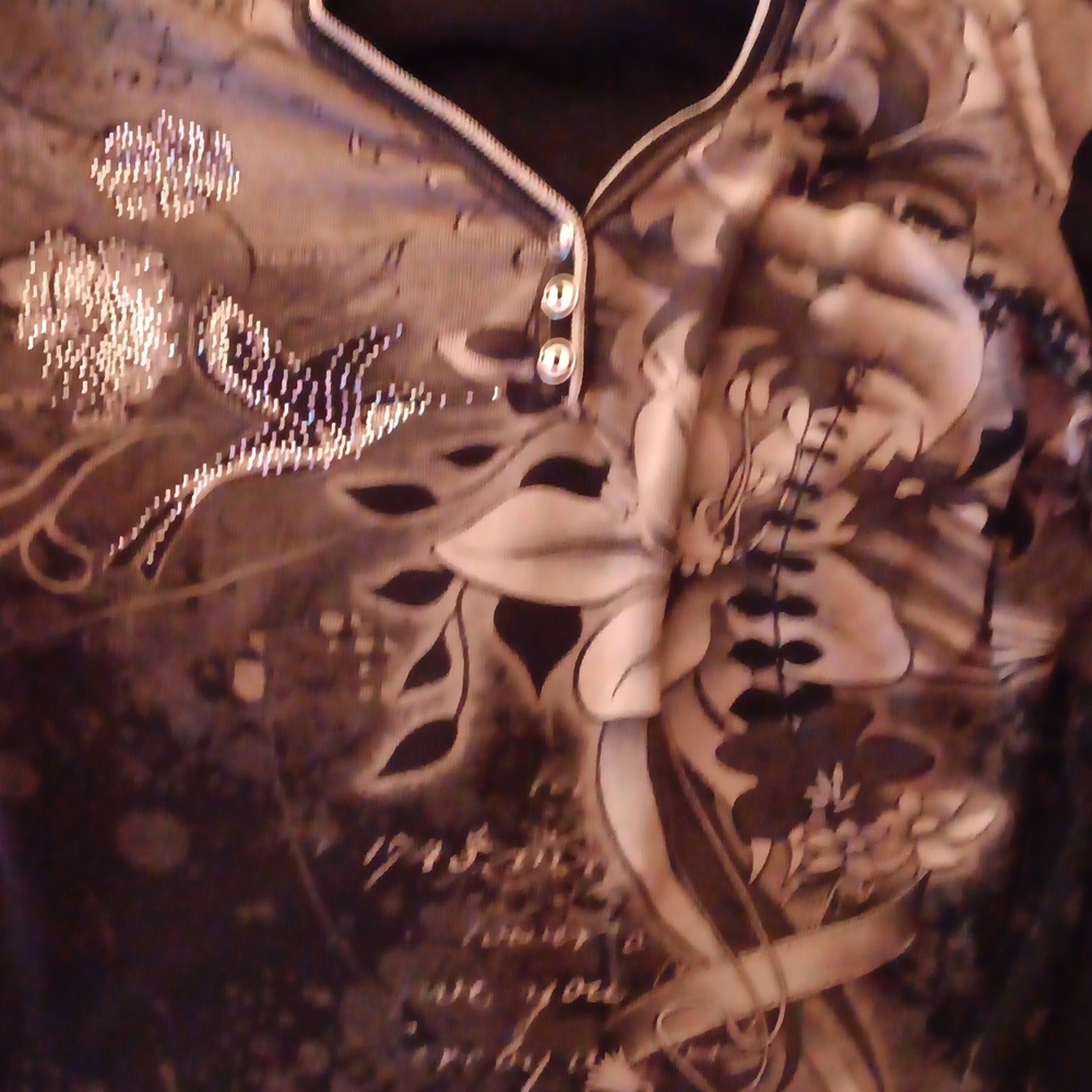 Blue canyon clothing shirt, medium size brown and black